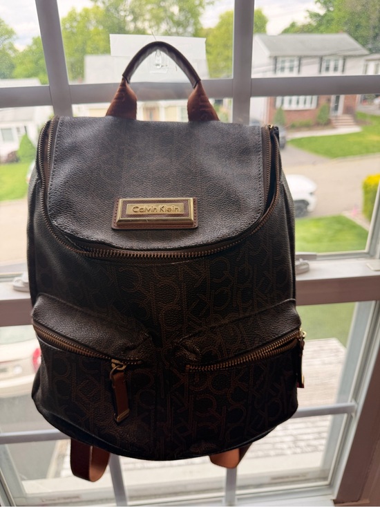 Calvin Klein Brown Logo Backpack main image 5
